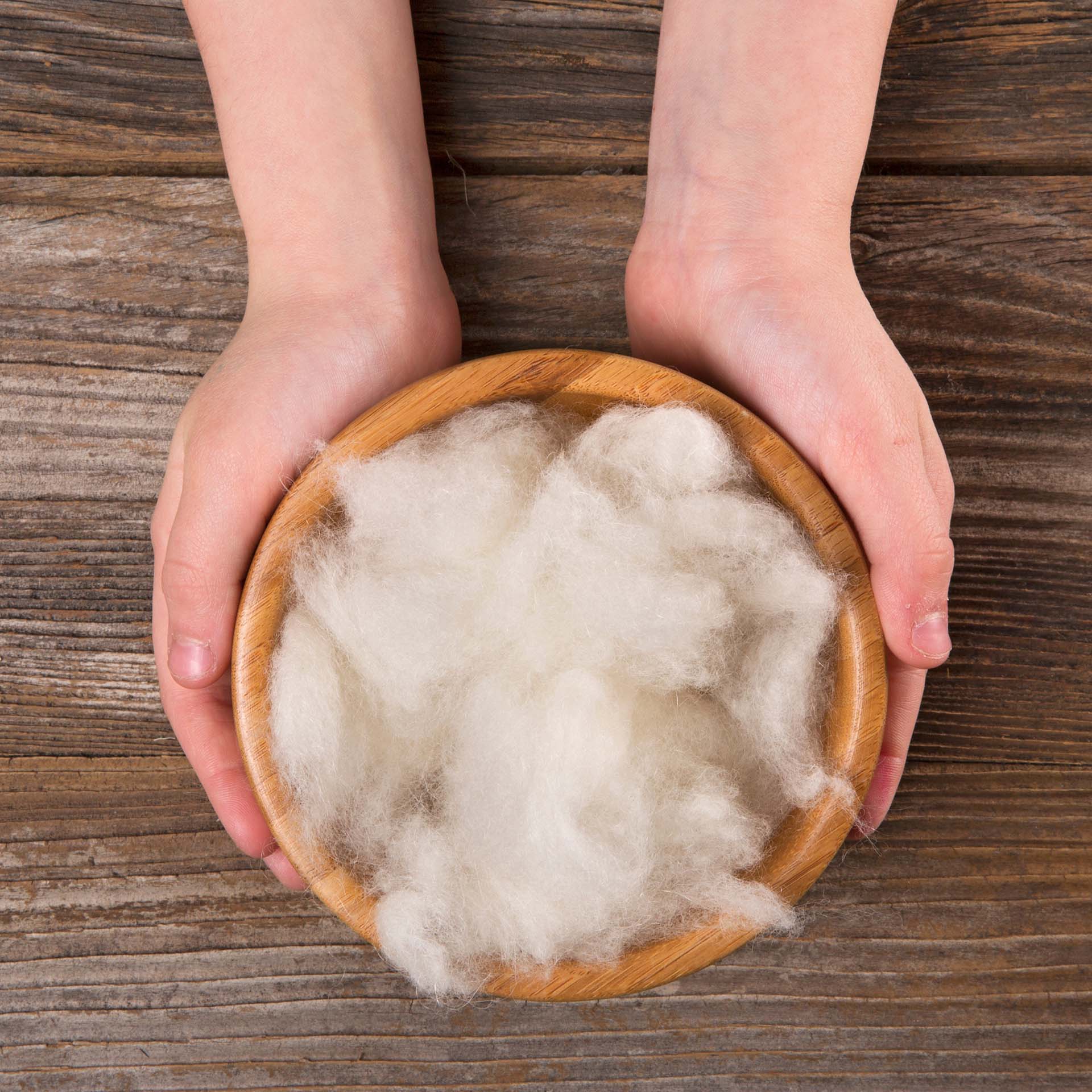 Erzstef Schafschurwoll Kissen Fortuna