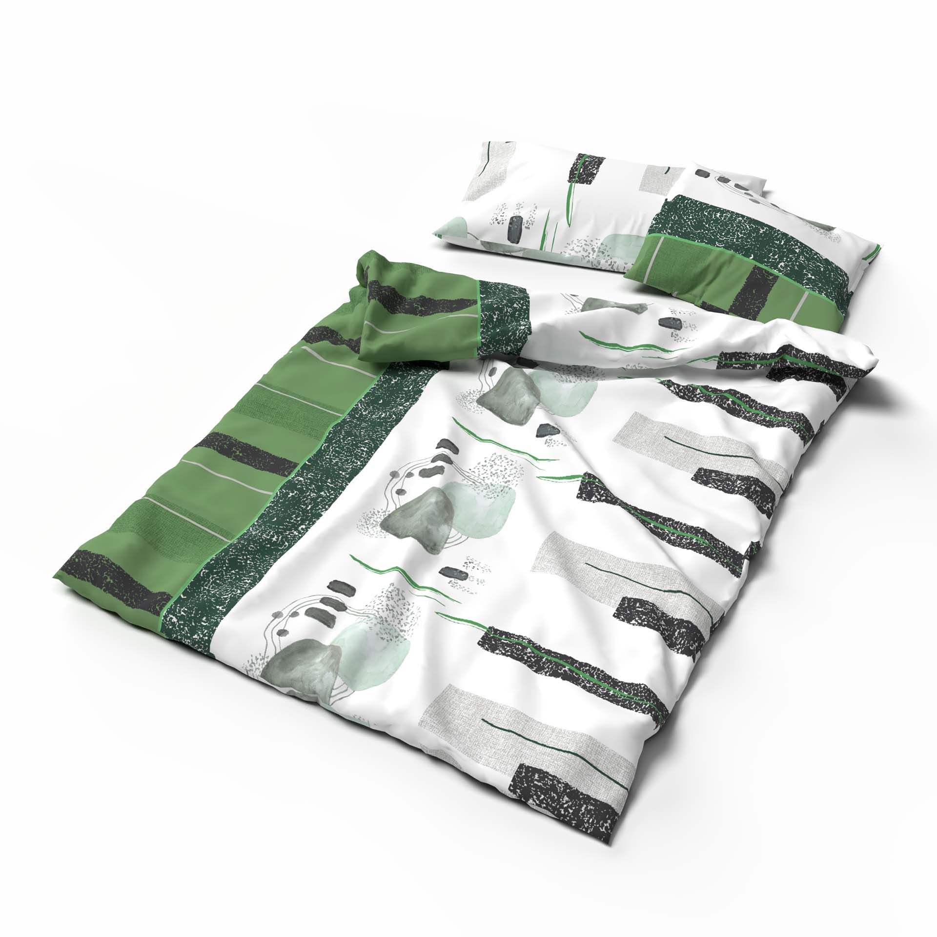 Lotus Bettwäsche Bambus Mariele grün