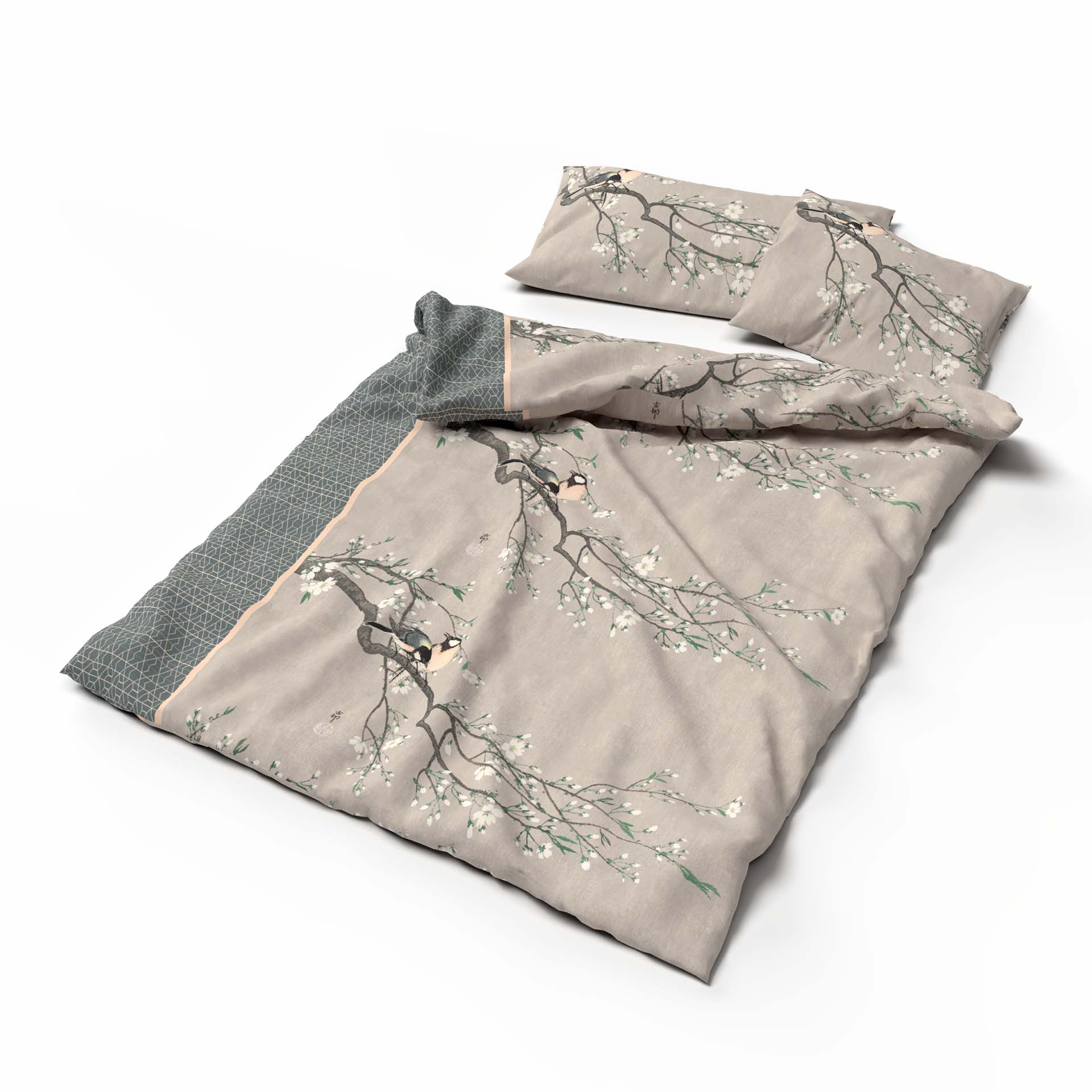 Lotus Bettwäsche Bambus Birds spring